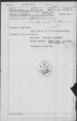 Old German Files, 1909-21 > William M. Silberberg (#319734)