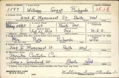 Thumbnail for William Grant > Richards, William Grant