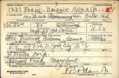 Thumbnail for Fred'K Baldwin > Adams, Fred'K Baldwin