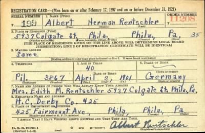 Thumbnail for Albert Herman > Rentschler, Albert Herman