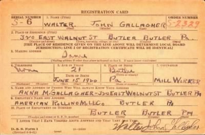 Thumbnail for Walter John > Gallagher, Walter John