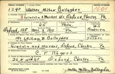 Thumbnail for Walter Milton > Gallagher, Walter Milton