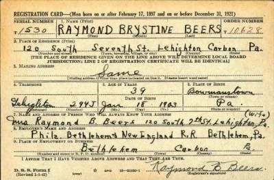 Thumbnail for Raymond Brystine > Beers, Raymond Brystine