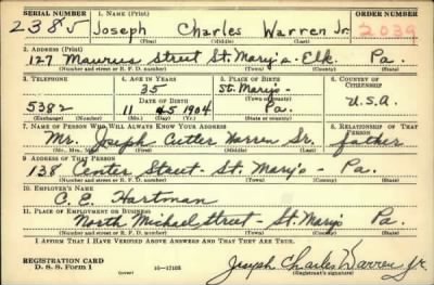 Thumbnail for Joseph Charles > Warren, Joseph Charles