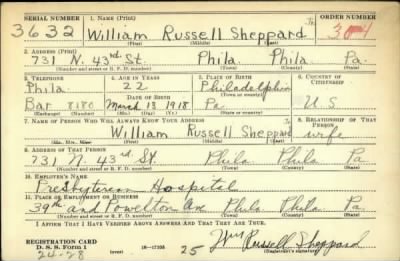 Thumbnail for William Russell > Sheppard, William Russell