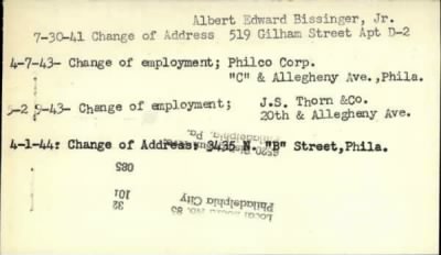 Thumbnail for Albert Edward > Bissinger, Albert Edward