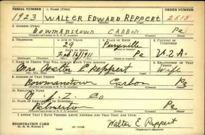 Thumbnail for Walter Edward > Reppert, Walter Edward