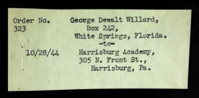 Thumbnail for George Dewalt > Willard, George Dewalt