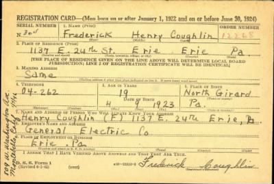 Thumbnail for Frederick Henry > Coughlin, Frederick Henry