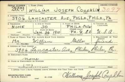 Thumbnail for William Joseph > Coughlin, William Joseph