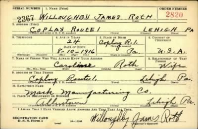 Thumbnail for Willoughby James > Roth, Willoughby James