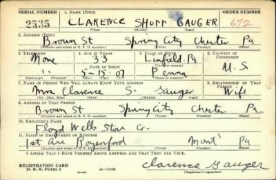 Thumbnail for Clarence Shorr > Gauger, Clarence Shorr