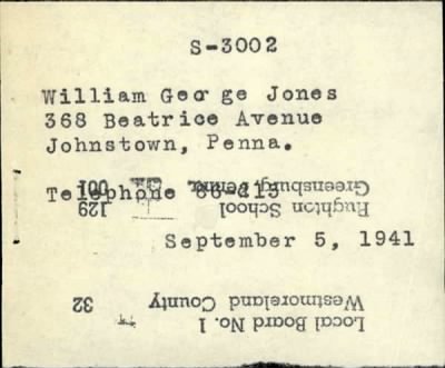 Thumbnail for William George > Jones, William George