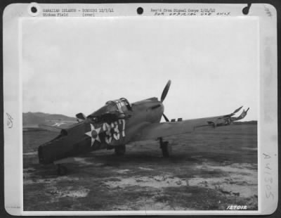 Thumbnail for Consolidated > First Army Photos Of The Bombing Of Hickam Field, Hawaii, Dec. 7, 1941.  Wrecked P-40, At Belows Field, Machine-Gunned On The Ground.