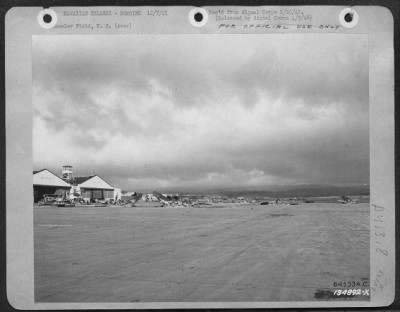 Thumbnail for Consolidated > General View Of The Demolished Planes, After Raid By Japanese Bombers.  View Of East End Of Field, Wheeler Field, T.H.