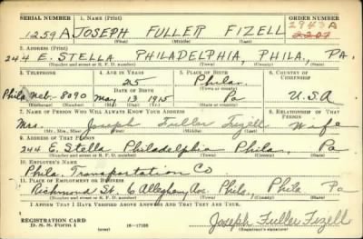 Thumbnail for Joseph Fuller > Fizell, Joseph Fuller