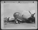 Thumbnail for 500Th Bombardment Group Planes Suffered Very Little Damage Due To Operational Maintenance Failures.  Not Always, However, Could The Big Ships Be Berthed Or Taken Off Without Accident.  The Landing Gear On 'Gravel Gertie', B-29 Superfortress Collapsed 6 Au - Page 1