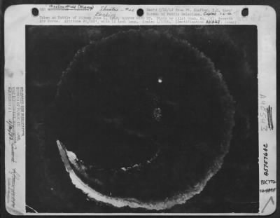 Thumbnail for Consolidated > Taken At The Battle Of Midway, June 4, 1942, Approx. 0820Mt. Taken By 431St Bomb Sq. (H) Commanded By Lt. Colonel Walter Sweeney, Jr. Altitude: 20,000 Feet With 12 Inch Lens. Scale: 1/5700. Identification: Jap Carrier Akagi.