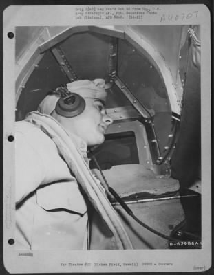 Thumbnail for Consolidated > Harold Peel In Rear Gunners Compartment On A Boeing B-17 "Flying Fortress", Hickam Field, Hawaii.