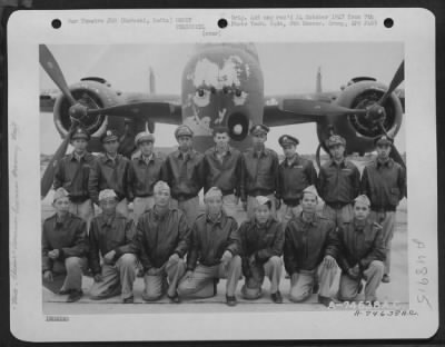 Thumbnail for Groups > Personnel Of A Chinese And American Overseas Training Unit Bomber Command Lined Up In Front Of A North American B-25 At Karachi, India.