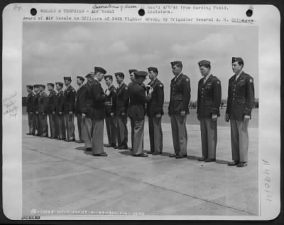 Groups > Award Of Air Medals To Officers Of 54Th Fighter Group, By Brigadier General A. H. Gilkeson.