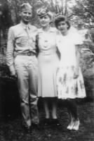 Thumbnail for Ruth Clark Conolley, Clarence, and Billie, WWII.jpg