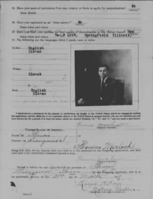 Thumbnail for Old German Files, 1909-21 > APPLICATION FOR EXCEPTION FROM THE CLASSIFICATION OF ALIEN ENEMY (#356177)