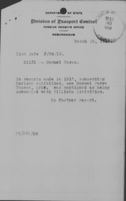 Old German Files, 1909-21 > Manuel Parra (#356078)