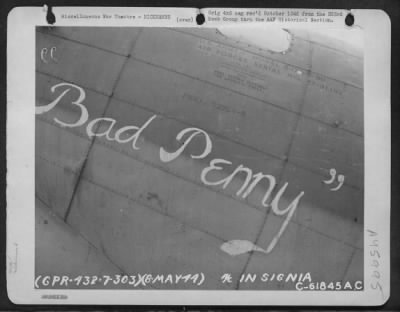 Thumbnail for ␀ > Boeing B-17 "Flying Fortress" Nicknamed "Bad Penny".  303Rd Bomb Group, England, 8 May 1944.