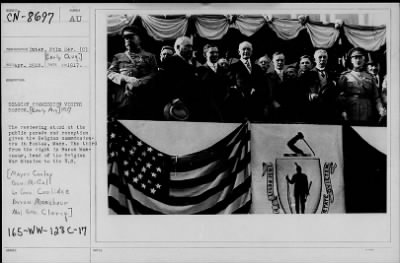 Thumbnail for 1917 > Belgian Commission visits Boston