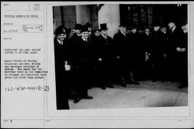 Thumbnail for 1919 > President and Mrs. Wilson return to Boston, Mass.