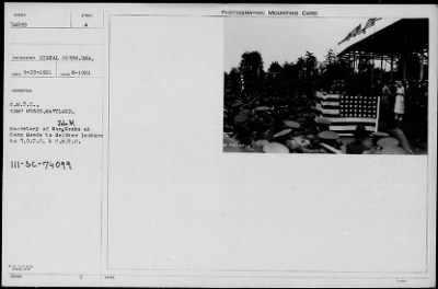 Thumbnail for 1921 > C. M. T. C., Camp Meade, Maryland