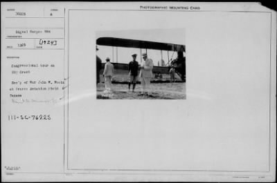 Thumbnail for 1924 > Secretary of War Weeks at France Aviation Field, Panama