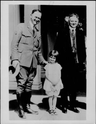 1927 > Horace Albright with daughter Marian and Herbert Hoover