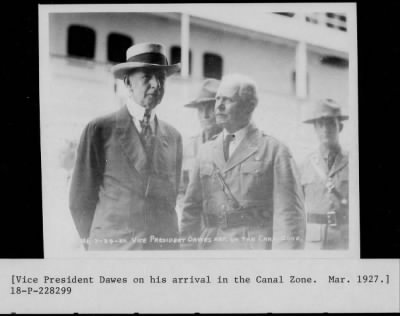 Thumbnail for 1927 > Vice Pres. Dawes on the Canal Zone