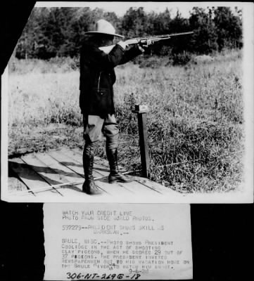 Thumbnail for 1928 > Pres. Coolidge shooting in Wisconsin