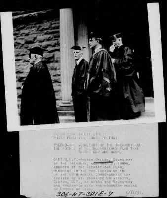 Thumbnail for 1931 > Andrew Mellon and Owen D. Young at St. Lawrence University