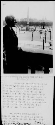 Thumbnail for 1931 > Andrew Mellon at his hotel in France