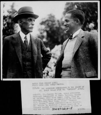 Thumbnail for 1931 > Andrew W. Mellon with golfer Bobby Jones