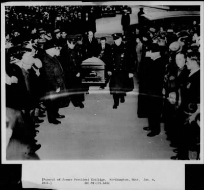 Thumbnail for 1933 > Funeral of former President Coolidge, Northampton, Mass.