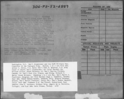 Thumbnail for 1952 > NATO Rep. Committee at the Pentagon