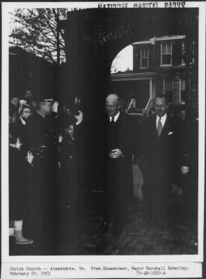 Thumbnail for 1953 > Mayor Marshall Beverley at Christ Church, Alexandria, VA.