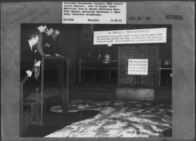 Thumbnail for 1953 > USDA Conservation Exhibit with Morse, Benson and Coke