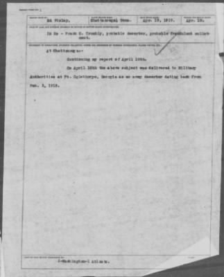 Old German Files, 1909-21 > Frank C. Trombly (#8000-358185)