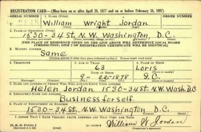 Thumbnail for William Wright > Jordan, William Wright (1878)