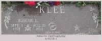 Thumbnail for ROSCOE L KLEE TOMBSTONE.png