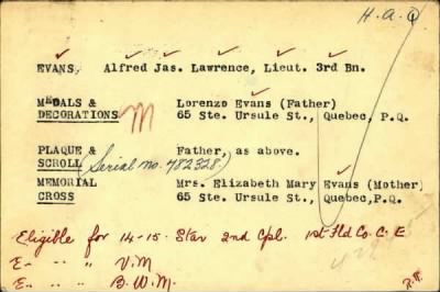 Thumbnail for Alfred James Lawrence > Evans, Alfred James Lawrence