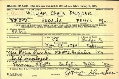 Thumbnail for William Chris > Dunker, William Chris (1890)