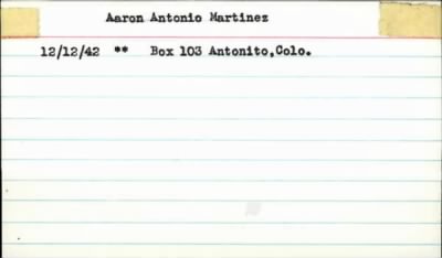 Thumbnail for Aaron Antonio > Mertinez, Aaron Antonio (1888)