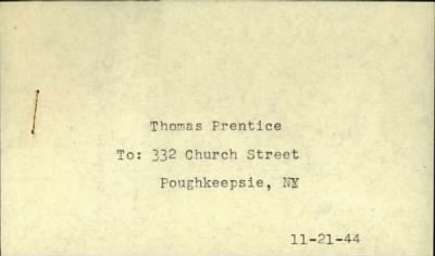 Thumbnail for Thomas > Prentice, Thomas (1889)